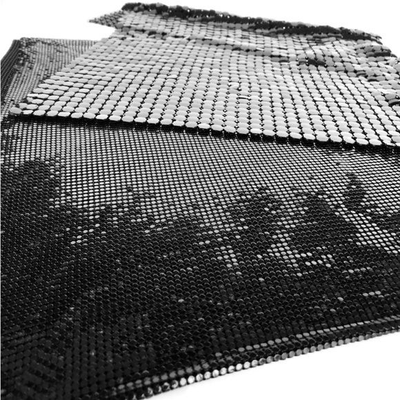 Fannie Schiavoni Chainmail Metal Mesh Mini Skirt - Picture 9 of 11